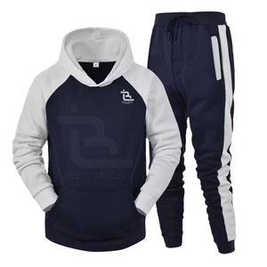 Conjunto de traje de jogging de entrenamiento ligero de calidad superior personalizado para hombre, último diseño con cuello con capucha para deportes de invierno - Product Image 1