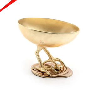 Meilleure vente Coquetier de forme ronde fini doré pour hôtels et restaurants - Product Image 1