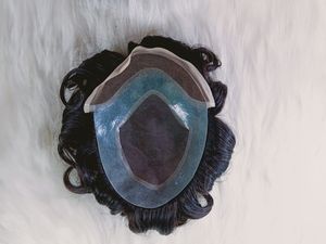 วิกผมขอบหยักตรงด้านข้างสำหรับผู้ชายวิกผมขอบหยักแบบเดี่ยวทรงตรงขอบแบบอินเดีย - Product Image 3