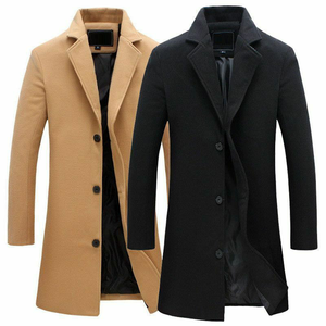 Manteau long élégant pour homme Hiver 2025 – Tendance, chaud, en laine, décontracté et respirant - Product Image 5