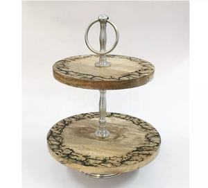 Handmade 3 <b>Tier</b> Uncut Resin <b>Cake</b> <b>Stand</b> for Dessert Display, Elegant Multi-Level Epoxy Serving Tray for Weddings, Parties, Events - Product Image 6