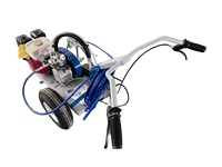 Nouvelle machine de marquage routier à pulvérisation à froid, compacte, avec pompe à diaphragme légère et moteur 6,5 CV