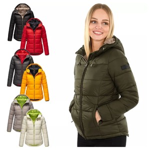 Custom Wholesale Canvas Winter Windproof Puffer Jacket with Detachable Hood and Front Logo for Plus Size Men - Product Image 1
