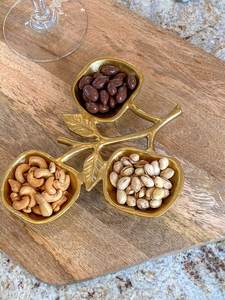 Nouveau Design de feuille bol de service en bois nouveau Look plat de riz en Popcorn fait à la main saladier en bois à vendre - Product Image 4