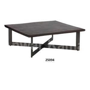 Latón macizo de bronce y mesa de forma rectangular de vidrio templado transparente superior Ideal para dormitorio y sala de estar - Product Image 5