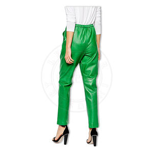 Última colección de pantalones de cuero de vestir de alta calidad para mujer - Product Image 6