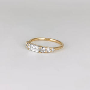 Anillo de Compromiso de Boda para Fiestas de Mujer, Joyería Fina de Plata de Ley 925 Sólida, Circonita Cúbica Minimalista - Product Image 2