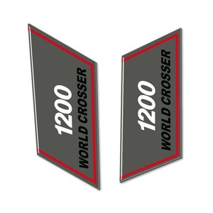 2 Pezzi Adesivi Deflettori Laterali in Gel 3D, Accessori Decorativi per Moto Compatibili con Yamaha SUPER TENERE - Product Image 2