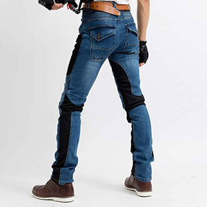 กางเกงยีนส์สำหรับนักขี่รถจักรยานยนต์ของผู้ชายกางเกงยีนส์เสริมเกราะป้องกันกางเกงยีนส์มอเตอร์ไซด์ขายในปากีสถาน - Product Image 3