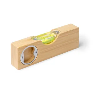 Livella a Bolla in Bambù Brescia, Cavatappi e Apribottiglie Personalizzati, Gadget - Product Image 1
