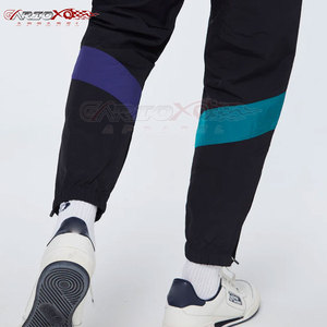 Ensemble coupe-vent élégant à capuche pour homme avec empiècements contrastants, résistant au vent et à l'eau, léger, idéal pour l'hiver - Product Image 4