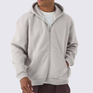 Sweat à capuche zippé personnalisé sweat-shirt doublé polaire pour hommes OEM hiver décontracté Streetwear mode vêtements pour hommes sweats à capuche lourds - Product Image 1