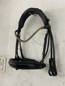 Brida enrollada de cuero de caballo de alta calidad, banda de cristal marrón de 8mm - Product Image 2