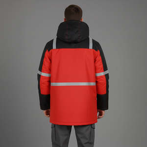 Vêtements de travail industriels imperméables à haute visibilité, vêtements de travail d'hiver personnalisés, vêtements de travail lourds réfléchissants, veste de sécurité à haute visibilité - Product Image 3