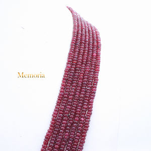 7 Layered Smooth Roundel Shape Natural Ruby Gemstone <b>Beads</b> Spiritual Gemstone Handmade Necklace Jewelry Wholesale - Product Image 4
