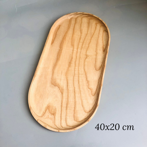 Bandeja Rectangular de Madera Maciza, Plato de Almacenamiento de Frutas, Platillo, Bandeja de Té, Postre, Plato de Cena, Bandeja para Servir Sushi, Soporte para Maceta - Product Image 6