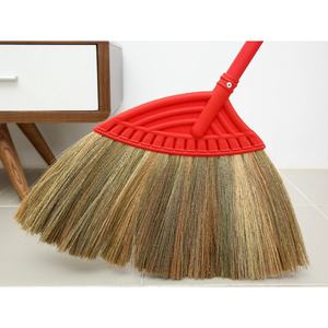 Direct Factory Natural Grass Broom Good Price For <b>Cleaning</b> Home 100% Handmade High Quality Customize Color - Product Image 1