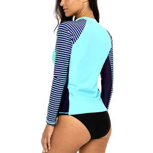 Ropa deportiva para mujer, protector contra sarpullidos de manga larga, novedad de 2025, cuello redondo para mujer, precio razonable, protector contra sarpullidos a la venta - Product Image 5