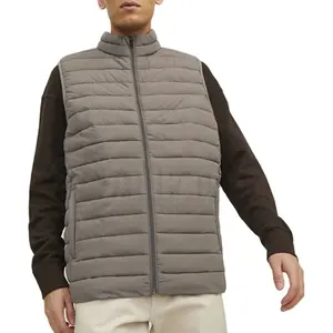 New Design Puffer Down Gilet For Men's OEM Custom Color Puffer Gilet Men Slim Fit Plain Blank