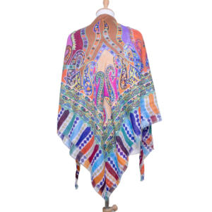 Schal stola schultertuch umschlagtuch umhangetuch umhang umhangetuch kopftuch umschlagetuch ไหมพิมพ์ดิจิตอล - Product Image 5