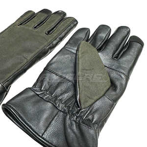 Guantes de Invierno Impermeables de Alta Calidad, Cuero Negro, Lona Verde Oliva, Ligeros, Fabricante al por Mayor, Guantes de Cuero con Pantalla Táctil - Product Image 2