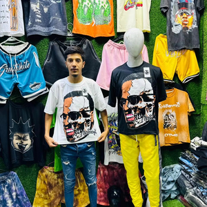 QYOURECLO personalizado Regular Fit cuello grueso dobladillo inferior hombres 100% algodón secado rápido transpirable manga corta 120g camisetas - Product Image 1