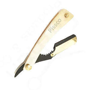 Navaja de Afeitar Plegable de Acero Inoxidable con Hoja Recta, Maquinilla de Afeitar Manual para Hombres - Product Image 4