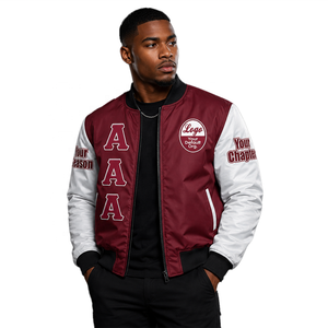 Customized Chapter Stitched Personalized KA|PSI Bomber <b>Jacket</b> High Quality Fraternity <b>Jacket</b> - Product Image 1