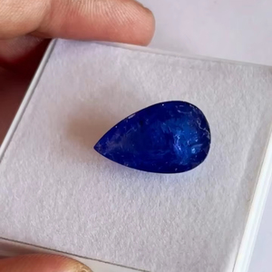 Tanzanite naturelle Coupe poire Tanzanie origine AAA qualité excellent lustre belle couleur parfaite pour toute fabrication de bijoux à bas prix - Product Image 1