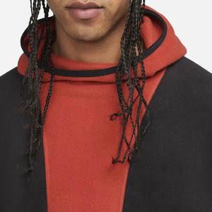 Custom Design Block Winter Cotton Tech Fleece Pullover Hoodies <b>Men</b> New Design 100% Cotton Plain Hoodies - Product Image 2