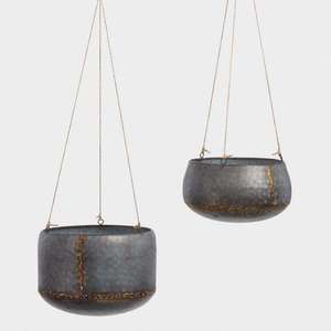 กระถางต้นไม้เหล็กแบบแขวนสำหรับระเบียงสวนในร่มกลางแจ้งทนทานต่อสภาพอากาศ - Product Image 5