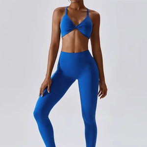 Soutien-gorge et ensemble short de sport pour femmes à la mode meilleure vente au dernier design au prix de gros ensemble soutien-gorge et leggings pour femmes - Product Image 6