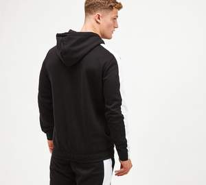 Ensemble survêtement jogging pour homme en molleton 100% coton avec logo personnalisé, impression numérique, sweat-shirt à capuche zippé et pantalon pattes d'éléphant - Product Image 2