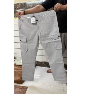 Pantalon cargo pour hommes très vendu avec cordon de serrage à la taille et poches spacieuses pour le confort des activités de plein air et des vêtements de week-end - Product Image 4