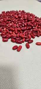 Coral rojo italiano de alta calidad, color rojo intenso, forma ovalada, tamaño pequeño, piedra preciosa suelta para la elaboración de joyería. - Product Image 2