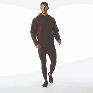 Trajes de chándal ajustados para hombre de alta calidad 2025, ropa de calle con logotipo personalizado para mujer, traje deportivo de lana para correr, logotipo personalizable - Product Image 1