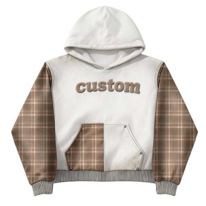 Sweat-shirt surdimensionné personnalisé délavé Streetwear Homme Vintage Personnalisé Lavage à l'acide Sweat-shirt en molleton Stone Wash à vendre - Product Image 1