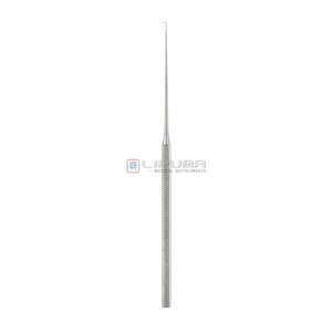 Instrument chirurgical en acier inoxydable pour l'otochirurgie, crochet incurvé de précision, diamètre de la pointe de 0,5 mm, instruments médicaux professionnels ORL - Product Image 1