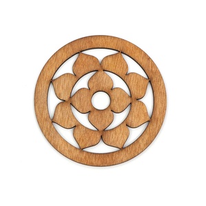 Top Trending Unique Design Wooden Coaster Set Lesser <b>Cut</b> High Quality Wood Coaster Best Selling Decorative Wholesaler - Product Image 2