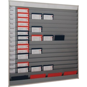 Bulletin <b>Board</b> H1765xW1580xD78 Mm 15 Rails Grey EICHNER - Product Image 1
