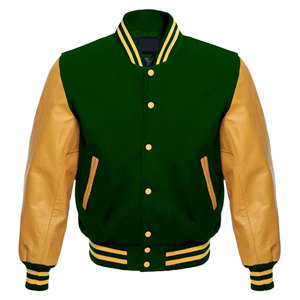 New Design Custom Mens Canvas Varsity Jacket College Style Cotton Bomber Letterman Stand Collar for Wholesale Sale - Product Image 4