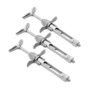 Seringue d'aspiration manuelle dentaire, instrument chirurgical réutilisable en acier inoxydable, certifié CE ISO, autoclavable, ergonomique, OEM ODM - Product Image 4