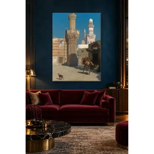 Fida Jean Leon Gerome Noon in Cairo Beneath the Minarets Impression sur toile - Product Image 1