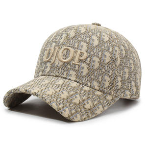 Casquette de baseball monogramme DJOP virale <span class=keywords><strong>TikTok</strong></span>, casquette ajustable style vintage, casquette unisexe brodée pour la mode urbaine - Product Image 1