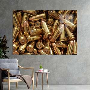 Lienzo Impreso: Arte Minimalista de Pistola en Vidrio, Decoración de Pared, Vidrio - Product Image 1