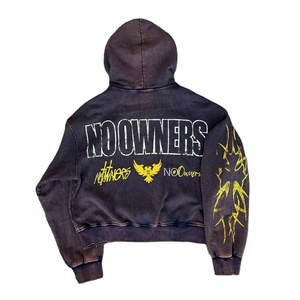 Nouveau design personnalisé, sweat-shirt 100% coton, poids lourd, 500 GSM, impression sérigraphique, sweat-shirt à capuche, lavage à l'acide, fermeture éclair, pour hommes - Product Image 2