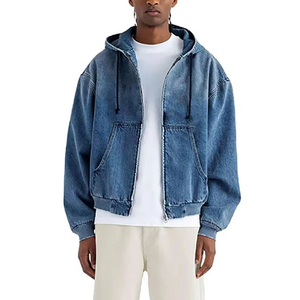 Acid Wash Winter Hoodies Men-Wholesale High Quality Latest Design Vintage OEM Service Breathable Anti-Wrinkle Cotton - Product Image 5