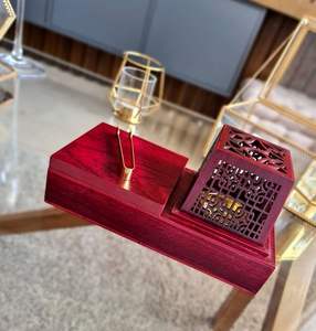 Quemador de Incienso de Madera de Mango Religioso de Primera Calidad para Decoración del Hogar, Juego de Regalo Artesanal - Product Image 5