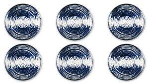 Piatto Rotondo in Ceramica per Servire Cibo, Design Minimalista Wabi-Sabi, Smalto Reattivo Lucido, Decorazione Digitale in Rilievo, Ermes di Excelsa - Product Image 2
