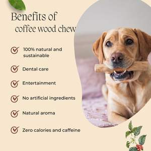 ของเล่นไม้กาแฟสำหรับสัตว์เลี้ยงคุณภาพสูงจากเวียดนามผู้ผลิตส่งออก OEM ดีไซน์เป็นมิตรต่อสิ่งแวดล้อม - Product Image 1